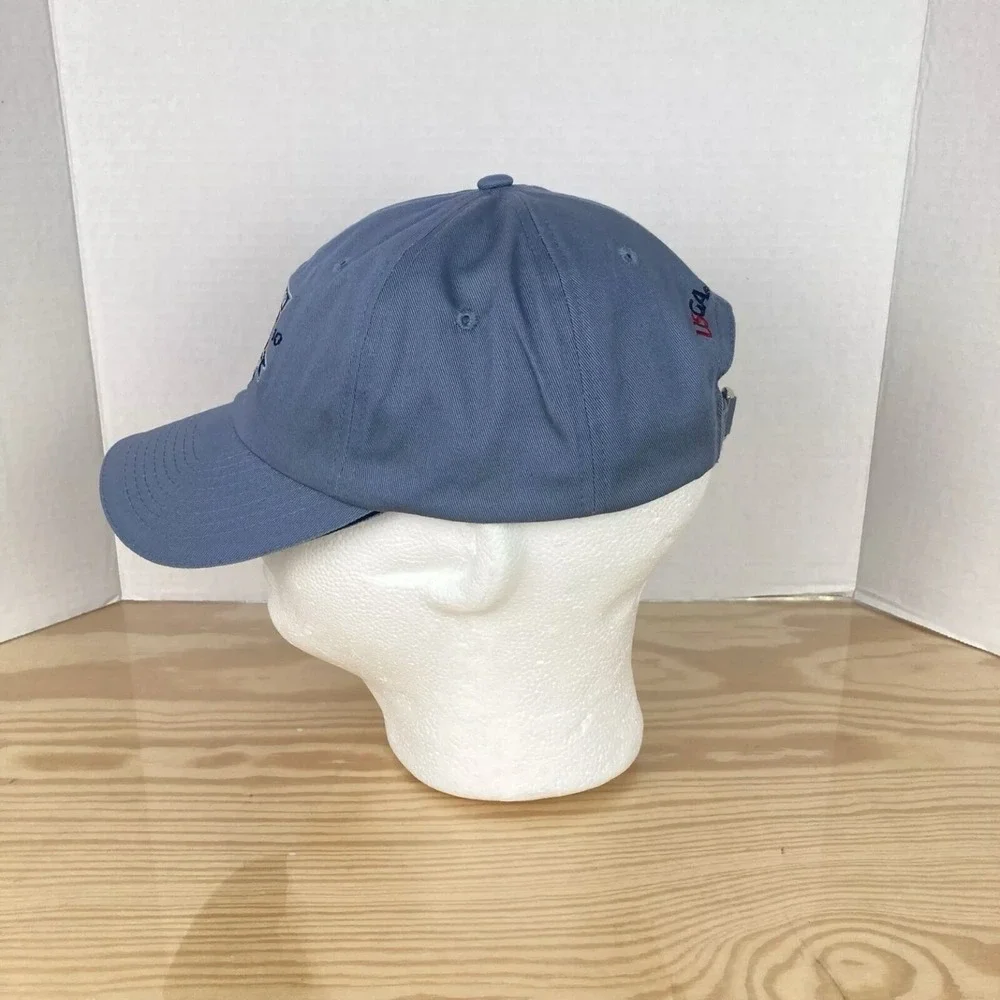 Pebble Beach 2010 U.S. Open Strapback Hat Blue Golf Cap Tree Logo USGA Member